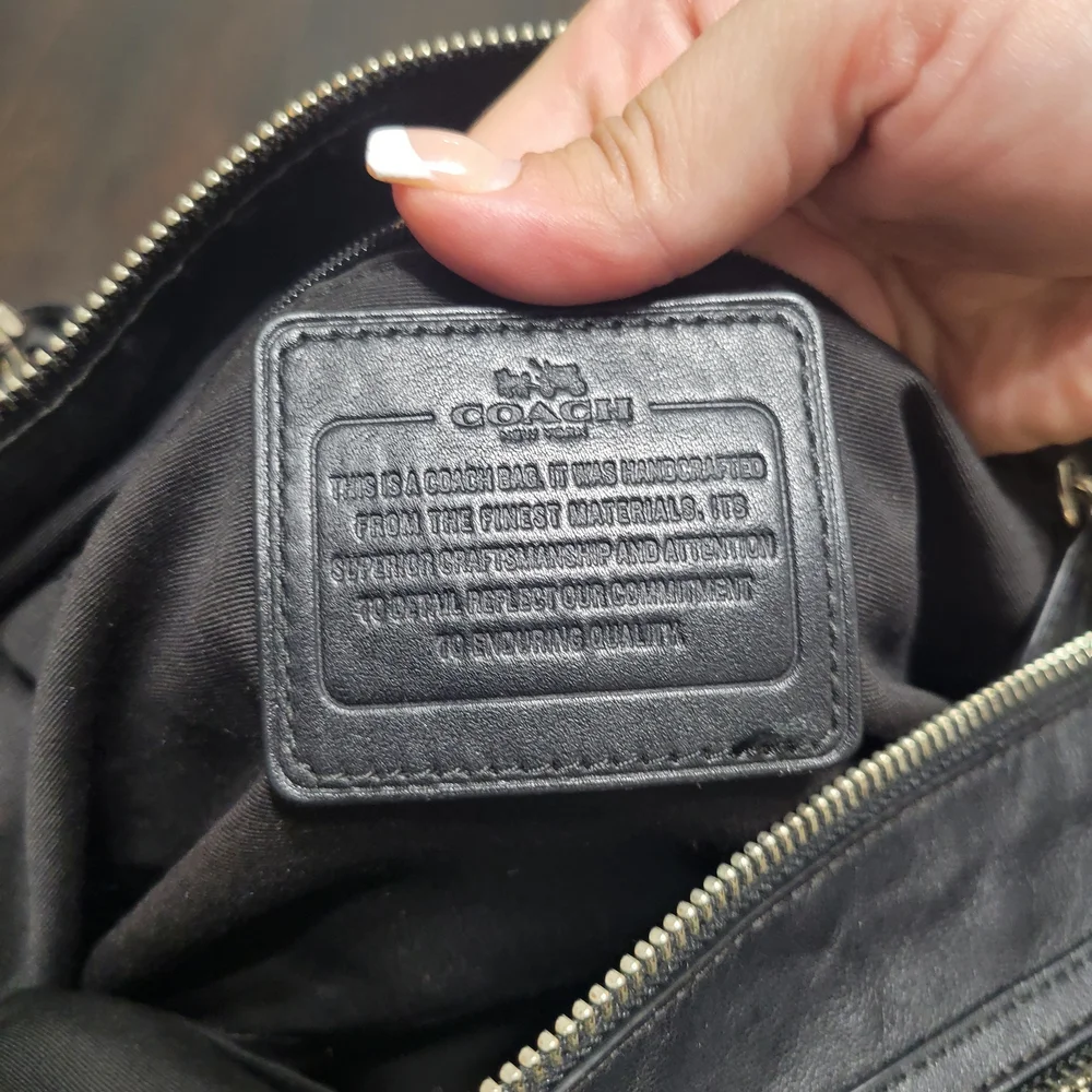 Coach Black‎ Signature Tote Bag